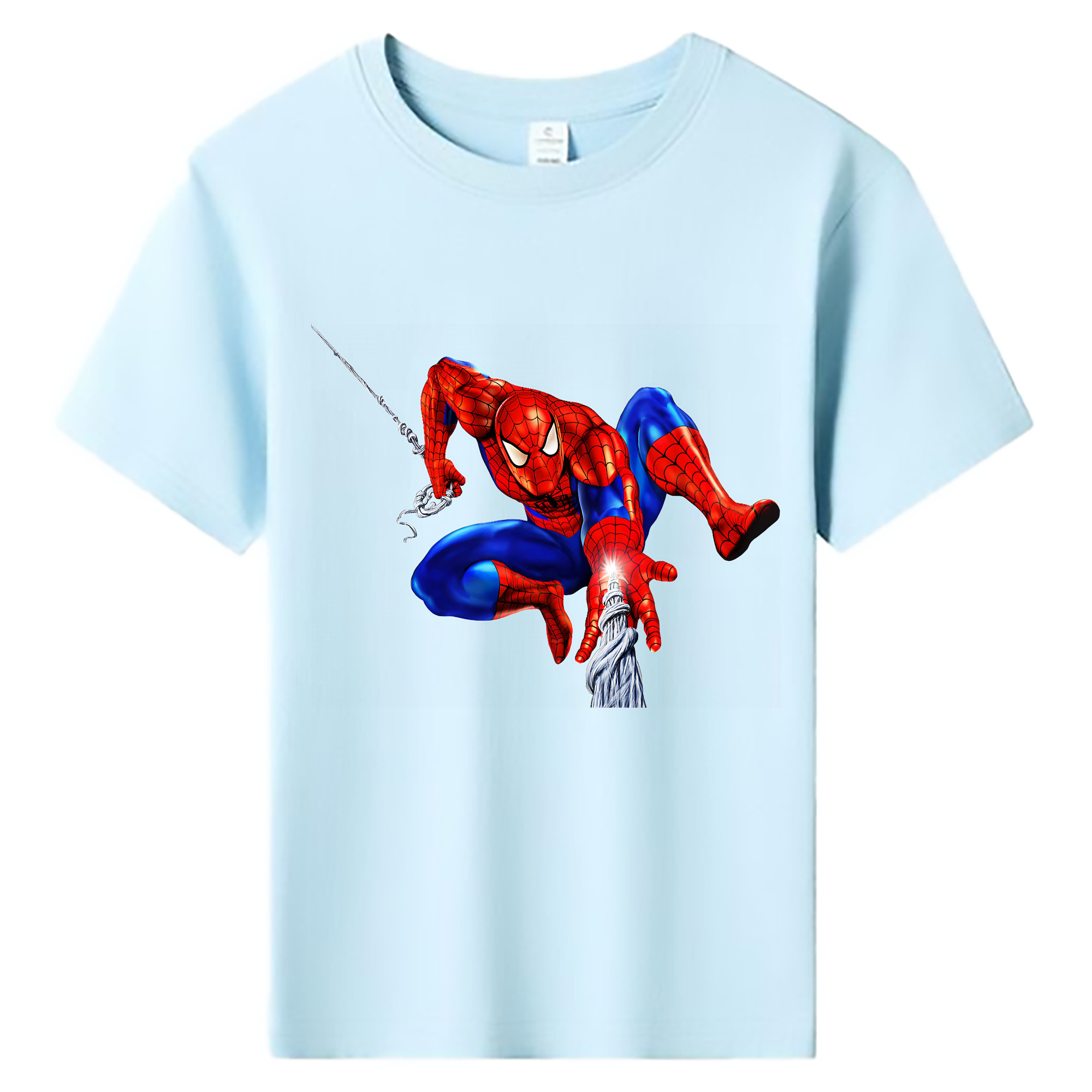（画像用） Spider Man スパイダーマン 綿100％キッズTシャツ（フロントプリント）